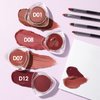 FOCALLURE Velvet-hazy Matte Cheek Lip Mud Dual-use For Lips And Cheek Lip Clay High Pigment Lipstick Blush Lasting Lip Tint
