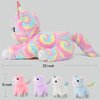22inch Unicorn Stuffed Animals Cat Plush for Girls, Momma Cat Plushie with 4pcs Baby Kitty Toys, 5 in 1 Surprise Gifts Playset