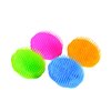 Niva Hair Scalp Massager Shampoo Brush - Flexible Scalp Exfoliator Dandruff Brush and Grass Shape Handle - Baby Shower Bath Brush Suitable for Women, Men & Pets | Pack 0f 4 (Blue-Green-Orange-Fuchsia)