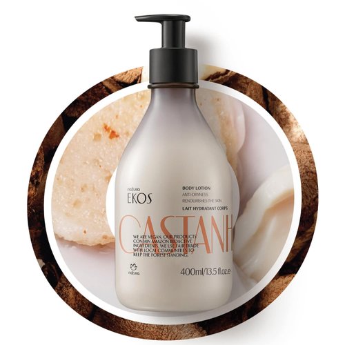natura - Ekos Castanha (Brazil Nut) Renourishing Body Lotion - Anti-Dryness - Deep Skin Hydration...