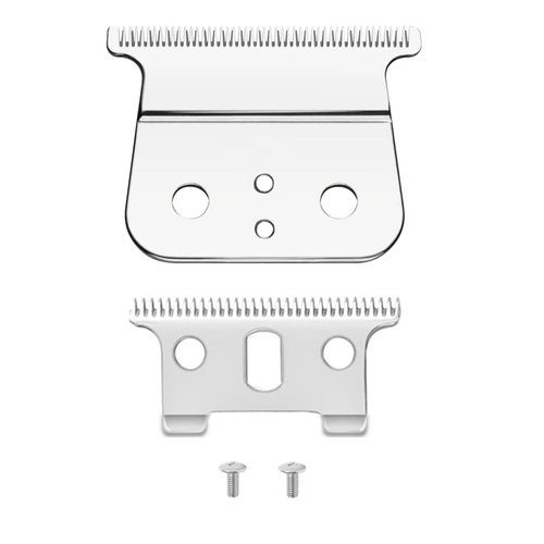 Trimmer Blades Compatible with Andis T Outliner Replacement Blades,Blades for Andis T Outliner Blades,Compatible with G,GO,GTO,GTX,Headliner LS2 LS3 Trimmers.(1-Silver)