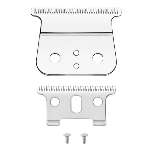 Trimmer Blades Compatible with Andis T Outliner Replacement Blades,Blades for Andis T Outliner Blades,Compatible with G,GO,GTO,GTX,Headliner LS2 LS3 Trimmers.(1-Silver)