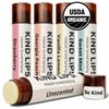 USDA Organic Lip Balm Variety 5 Pack – 100% Natural, Moisturizing Lip Care with Beeswax & Coconut Oil – Hydrating Lip Balm for Dry, Chapped Lips, Chapstick Best Lip Repair for Women, Men, Kids
