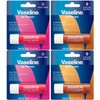 Vaseline Lip Therapy Variety 4-Pack – Rosy Lips + Cocoa Butter Moisturizing Lip Balm with Vitamin E, 0.16 Oz Ea