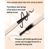 Retractable Eyebrow Definer Pencil with Spoolie, Dark Brown, Waterproof Long Lasting Brow Pencil, Soft Textured, Angled Tip Applicator for Natural-Looking Brows, Eyebrow Filler Pen Makeup for Women-01