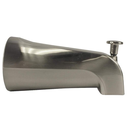 DANCO Bath Tub Spout with Diverter, Brushed Nickel, 1-Pack (89249)