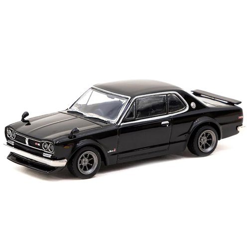 Skyline 2000GT-R (KPGC10) RHD (Right Hand Drive) Black Global64 Series 1/64 Diecast Model by Tarmac Works T64G-043-BK