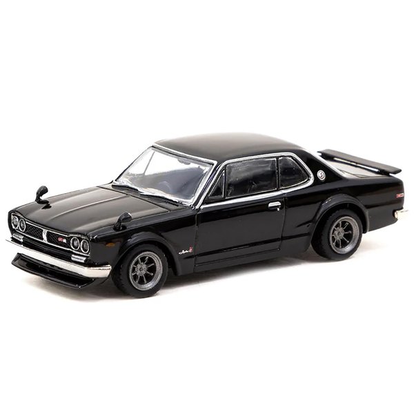 Skyline 2000GT-R (KPGC10) RHD (Right Hand Drive) Black Global64 Series 1/64 Diecast Model by Tarmac Works T64G-043-BK