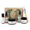 Flawless Natural Skin Care Gift Set for Women | 6 Piece Beauty Set for Her, Birthday, Christmas Gift Idea | Rose Facial Toner, Eye Serum, Face Oil and Cream, Charcoal Mask | Handmade in USA