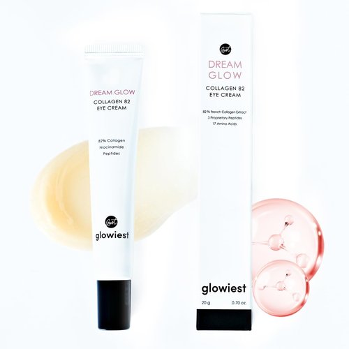 glowiest Dream Glow Collagen 82 Eye Cream- French Collagen eye cream Dark Circle under eye treatm...