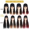 AliRobam Hat Wig Pre-Twisted Passion Twist Hair Braids with Baseball Cap Synthetic Bomb Twists Hair Wig Hat Adjustable Black Baseball Hat Wig for Black Women (14inch, 1B)