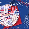 WOKOTO 12 Sheets 168 Pieces 4th of July Nail Polish Stickers Full Nail Wraps for Women Gel Nail Stickers Independence Day American Flag Nail Gel Wraps for Women Stick On Nails Polish Strips