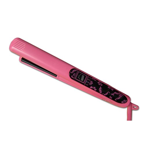 U9 Goddess Pink 1 Inch Ionic Tourmaline Ceramic Hair Straightener Flat Iron Styler