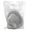 YCS basics 50 Foot DB9 9 Pin Serial / RS232 Male/Female Extension Cable