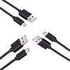 Kasfye Micro USB Charging Cable, 2/3Pack Micro USB Cables 3FT Android Fast Charging Data Cables, High Speed Data Stable Fast Charging Cable Android Phone Cables (3packs)