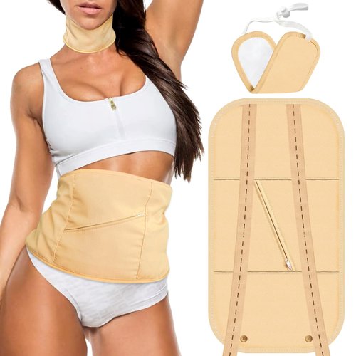 DOPXXBB Castor Oil Pack Wrap, Reusable Organic Castor Oil Pack Kit for Liver Detox, Insomnia, Constipation & Inflammation, Button Elastic Strap, Machine Washable Anti Oil Leak(Castor Oil Not Included）
