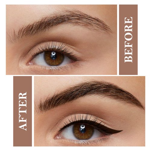 AFGHOUZ Cream Eyebrow Duo Kit, Brow Powder and Eyeliner Gel, Eye Brow Pomade Waterproof Highly Pigmented, Filler Thicker Brows, with Dual Head Brush