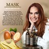 Emmebi CM Hair Mask Hair Care Essentials - Special Hair Treatment Masks with Argan Oil - Hair Mask for Dry Damaged Hair and Growth, Nourishes and Hydrates like a Deep Conditioner