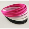 Hixixi 20pcs pack Girls/Women Diy Satin Fabric Ribbon Headbands Width 10mm(5 Black 5 Wihte 5 Pink 5 Rose Color/set)