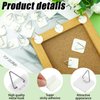 Wenqik 45 Pcs Adhesive Picture Hanger Foamboard Picture Hanging Hooks Without Nails Plastic Picture Hangers Sticky Hangers for Home Wall Art Picture Photo Frame Bathroom Closet Kitchen Door, White