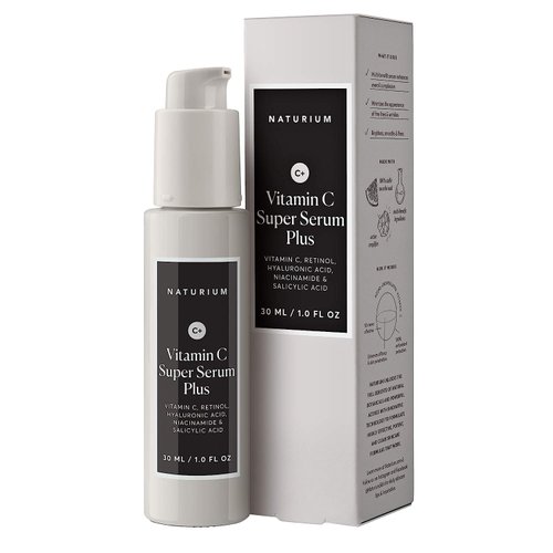 Naturium Vitamin C Super Serum Plus, Smoothing Face Care, plus Retinol, Hyaluronic Acid, Niacinam...