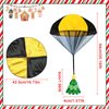 Voiiake Parachute Toy, 4PCS Christmas Parachute Toy for 4 5 6 7 8 9 10 Year Old Kids Boys Girls, Christmas Toys for Stocking Stuffers Goody Bag Filler Christmas Party Favors Xmas Gifts