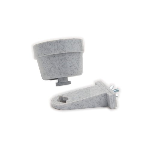 Lixit Quick Lock Removable Dog Kennel Bowls for Wire and Soft Sided Crates (10oz Wire Crate, Granite)