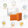 EUQEE Vitamin C Kojic Acid Soap, 5 oz Vitamin C Soap Bars with Acid Soap, Niacinamide, Vitamin C for Skin Beauty Reduce Dark Spot and Acne Soa with a Foaming Net - 142g x 2 Bars
