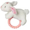 Mary Meyer Soft Baby Rattle with Soothing Teether Ring, 6-Inches, Bella Bunny