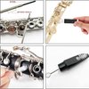 SKYNEO Saxophone Cleaning kit, Clarinet Cleaning Kit with Maintenance Kit,Cork Grease,Swab,Mouthpiece Cushions,Strap,Cleaning Cloth,Thumb Rest,Reed Case,Mouthpiece Brush and More, Grey
