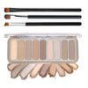 LJYBoBin 9 Colors Eyeshadow Palette,Matte Blendable Eyeshadow Makeup Palettes with Brush Make Up Gift Kit,Long Wearing Waterproof Highly Pigmented Brown Nude Smoky Brown Eye Shadow Palettes