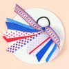 Patriotic Hair Scrunchies for Hair - 2Pcs American Flags Hair Ties Red White and Blue Hair Ribbon Hair Elastics Bands Ponytail Holders 4th of July Hair Accessories for Women Girls Independence Day