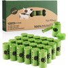 Pets N Bags Dog Poop Bags, Dog Waste Bags, Biodegradable Unscented Refill Rolls, Includes Dispenser