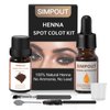 Simpout Pure Natural Henna Hair Color - Water and Smudge Proof, Professional Home and Salon Use, Easy to Apply (Dark Brown)