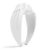 Knotted Headbands for Women White Headband Non Slip Wide Thick Headband for Women’s Hair Fashion Hair Accessories Women Headbands for Hair Elastic Hair Bands for Women's Hair