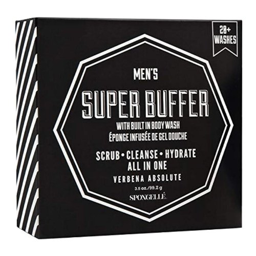 Spongelle Men's Super Buffer Built-In Body Wash (Verbena Absolute)