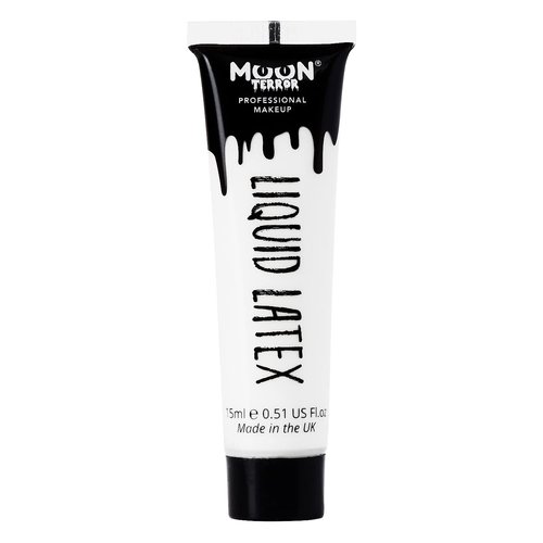 Moon Terror - Pro FX Liquid Latex - 0.50fl oz - SFX Make up for Halloween, Works with Fake Blood & Face Paint - Special Effects Make up