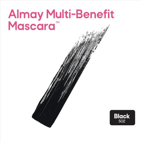 Almay Mascara, Volume, Length, Definition & Conditioning, Eye Makeup Stocking Stuffers for Women, Hypoallergenic, 502 Black, 0.24 Oz