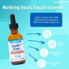 LIQUIDHEALTH Ionic Zinc 15mg, 2 Oz Zinc Liquid, Pure Zinc Vitamin Drops, Liquid Vitamin Zinc Supplement, Zinc Sulfate Heptahydrate for Adults, Men & Women, High Potency Toddler Zinc for Kids 4 & Up