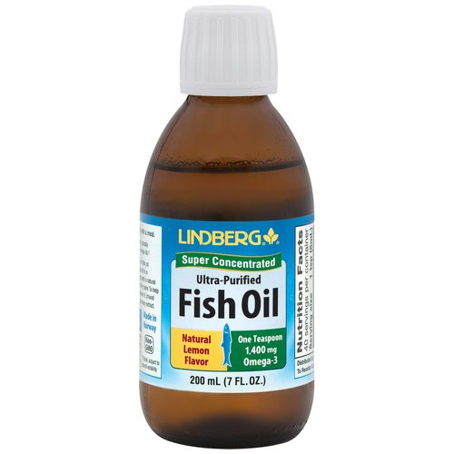 LINDBERG Fish Oil Liquid 8 Fluid Ounces (Orange Flvr)