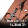 Nail Kit - Nail Clipper Set - Manicure Set -16 Stainless Steel Pieces Manicure Kit For Men’s - Pedicure Kit For Men - Mens Grooming Kit With Brown Leather portable Case by Hayvenhurst