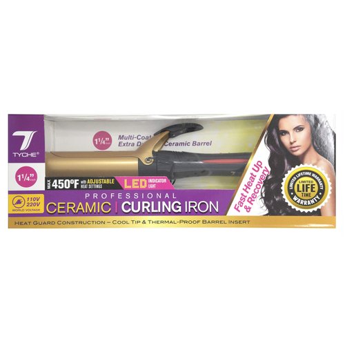 Tyche Professional Ceramic Curling Iron 1 1/4 inch