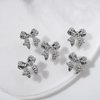 3D Alloy Bow Nail Charms for Acrylic Nails Metal Bows Gold Silver Gray Bow Knot Nail Art Charms Cute Bow Charms Kawaii Bow Nail Accessories Nail Jewels for Women Girls Daily Manicure 30pcs