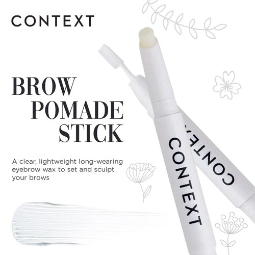 Context Skin Eyebrow Pomade Stick | Vegan, Long-Lasting, Smudge-Proof Brow Wax with Olive Oil & Candelilla Wax | Hydrates, Defines & Shapes Brows | Paraben, Sulfate and Cruelty-Free Eyebrow Makeup