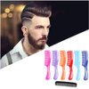 LUXXII - (6 Pack) 8" Colorful Styling Essentials Round Handle Comb and (1 Pack) 5" Favorict Pocket Comb (A)