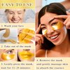 30 Pairs Lip Masks & Eye Masks, 24K Gold Gel Crystal Collagen Eye Patches for Puffy Eyes, Effectively Moisturizing & Reducing Fine Lines Dark Circle Eye, Treatments Under Eye Bags and Wrinkles