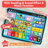 Learning Tablet for Toddlers 1-3 Trilingual Learning Toys with Music & Sound, Montessori Speech Therapy Toys for 1 Year Old Boy Girl Musical Baby Toys 12-18 Months STEM Toddler Toys Age 1-2 2-3 Gifts