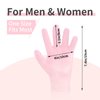 MoyRetty Silicone Moisturizing Gloves 2 Pairs, Flexible & Durable, Ideal for Dry Hands, Home Spa Experience - Pink & Beige