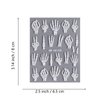 5D Halloween Skeleton Nail Decals 2pcs Retro Relief Skeleton Hand Nail Stickers Self-Adhesive White Skeleton Hand Bone Designs Stickers for Nails Halloween Back Glue Nail Accessories for Women