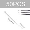 50Pcs Sterile Tattoo Needles 1RL 3RL 5RL 7RL 9RL Stainless Steel Tattoo Needles Disposable Liner Shaders for Stick and Pokes Tattoo Kit